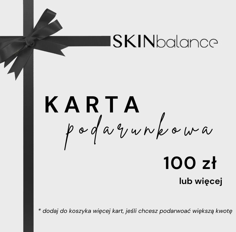 Karta podarunkowa na kosmetyki w SKINbalance