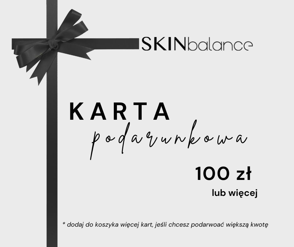 Karta podarunkowa na kosmetyki w SKINbalance