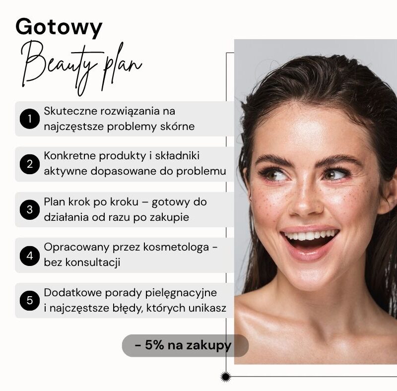 Gotowy beauty plan na problemy skórne do pobrania
