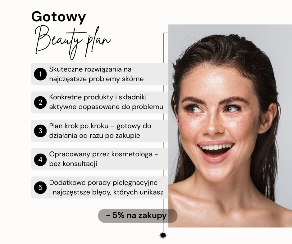 Gotowy beauty plan na problemy skórne do pobrania
