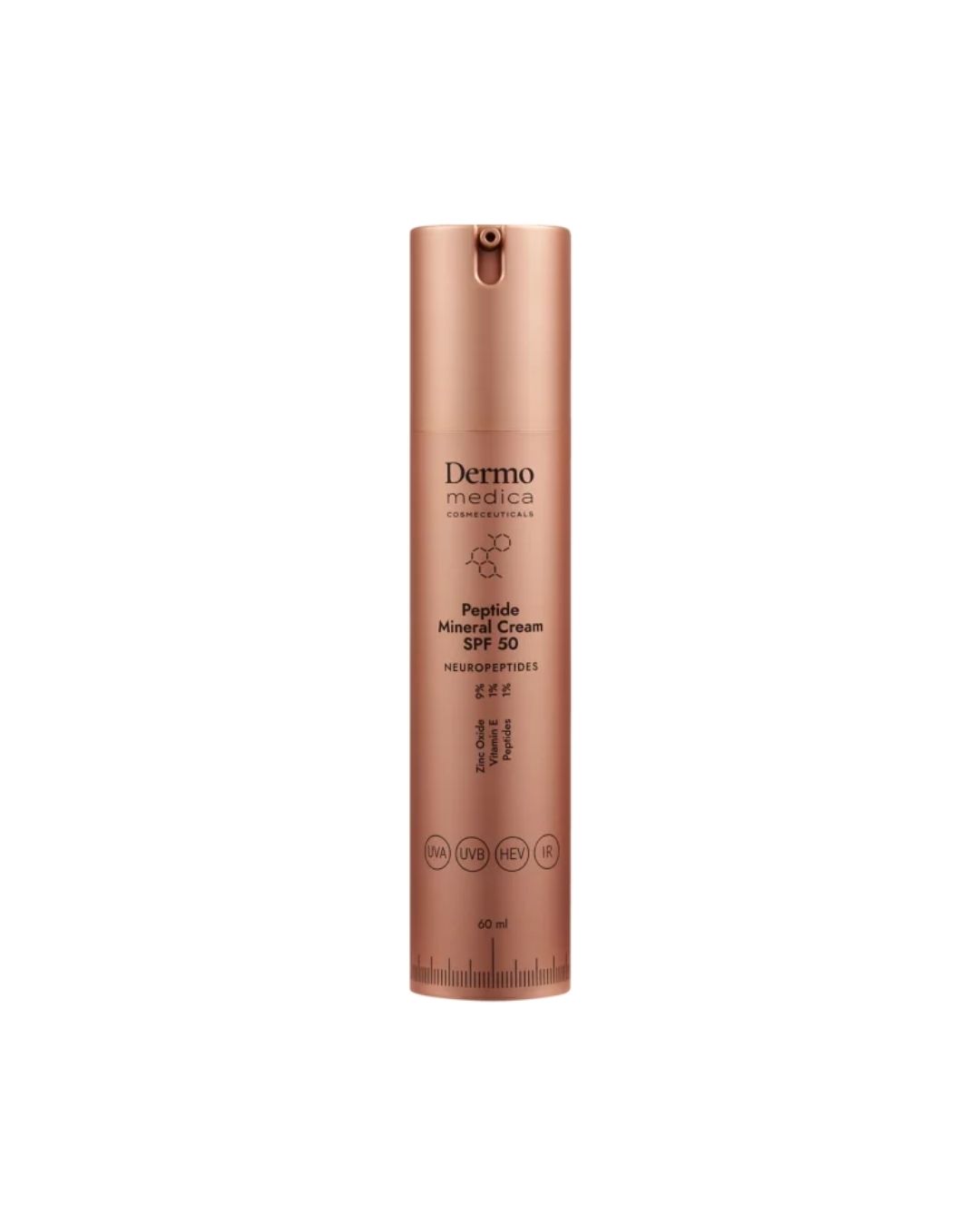 1 Peptide Mineral Cream SPF 50 - krem mineralny z witaminą E peptydami - 60 ml - obrazek 1